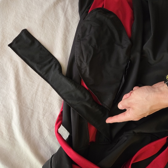 Elhoffer Design Magical Maxi Wrap Dress Red & Black - Picture 11 of 11